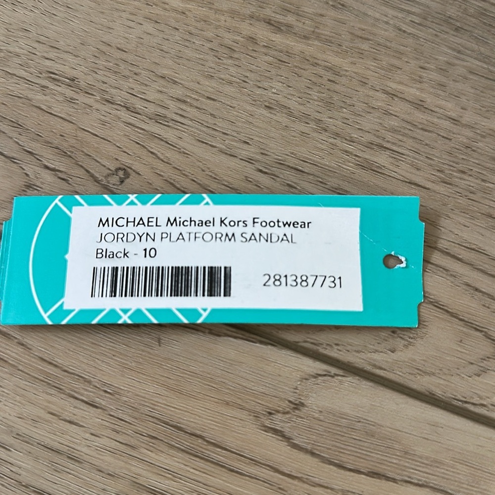 NWT Michael Kors Jordyn Patent Leather Platform Sandal - Picture 5 of 5